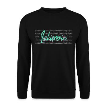 Maler Anstreicher Abschluss-Geschenk Lackiererin - Unisex Pullover - Schwarz - Vorne - Alina (178cm) & Michal (187cm)