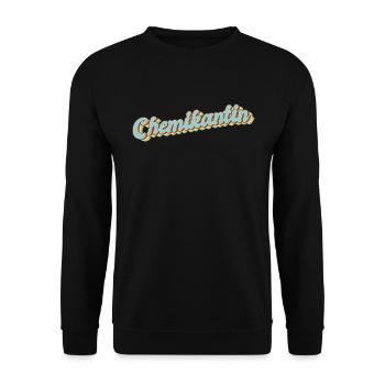 Laborant Abschluss-Geschenk Chemikantin - Unisex Pullover - Schwarz - Vorne - Alina (178cm) & Michal (187cm)
