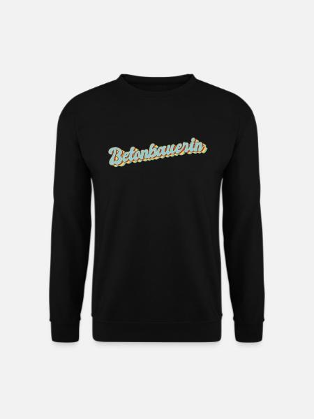 Betonmischer Abschluss-Geschenk Betonbauerin - Unisex Pullover - Schwarz