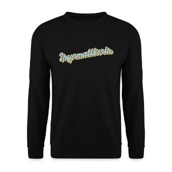 Programmierer Abschluss-Geschenk Informatikerin - Unisex Pullover - Schwarz - Vorne - Alina (178cm) & Michal (187cm)