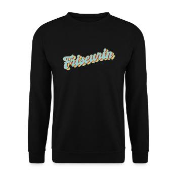 Haarstylist Abschluss-Geschenk Friseurin - Unisex Pullover - Schwarz - Vorne - Alina (178cm) & Michal (187cm)