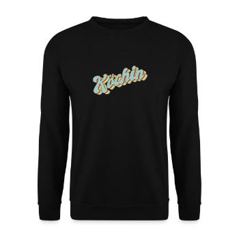 Koch Abschluss-Geschenk Hobby Köchin - Unisex Pullover - Schwarz - Vorne - Alina (178cm) & Michal (187cm)