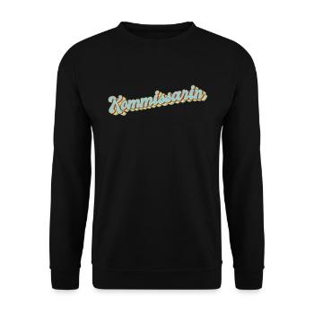 Polizist Abschluss-Geschenk Kommissarin - Unisex Pullover - Schwarz - Vorne - Alina (178cm) & Michal (187cm)