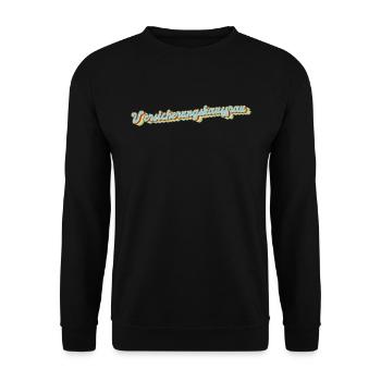 Markler Abschluss-Geschenk Versicherungskauffrau - Unisex Pullover - Schwarz - Vorne - Alina (178cm) & Michal (187cm)