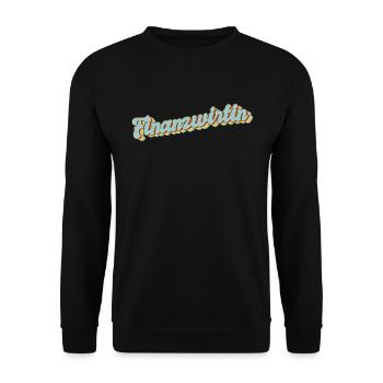 Finanzamt Abschluss-Geschenk Finanzwirtin - Unisex Pullover - Schwarz - Vorne - Alina (178cm) & Michal (187cm)