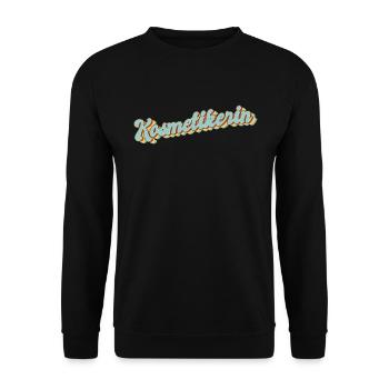 Maskenbildner Abschluss-Geschenk Kosmetikerin - Unisex Pullover - Schwarz - Vorne - Alina (178cm) & Michal (187cm)