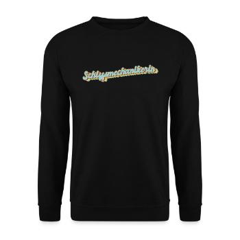Motorenwärter Abschluss-Geschenk - Unisex Pullover - Schwarz - Vorne - Alina (178cm) & Michal (187cm)