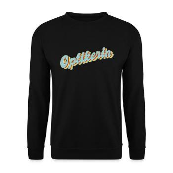 Optiker Abschluss-Geschenk Optikerin - Unisex Pullover - Schwarz - Vorne - Alina (178cm) & Michal (187cm)