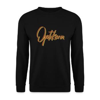 Optiker Abschluss-Geschenk Optikerin - Unisex Pullover - Schwarz - Vorne - Alina (178cm) & Michal (187cm)