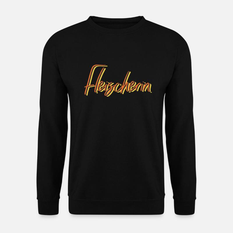 Metzger Abschluss-Geschenk Fleischerin - Unisex Pullover - Schwarz
