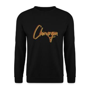 Krankenhaus Arzt Abschluss-Geschenk Chirurgin - Unisex Pullover - Schwarz - Vorne - Alina (178cm) & Michal (187cm)