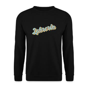 Schule Abschluss-Geschenk Lehrerin - Unisex Pullover - Schwarz - Vorne - Alina (178cm) & Michal (187cm)