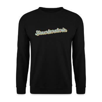 Buchhalter Abschluss-Geschenk Steuerberaterin - Unisex Pullover - Schwarz - Vorne - Alina (178cm) & Michal (187cm)