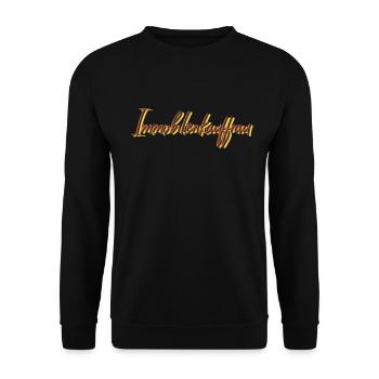 Makler Abschluss-Geschenk Immobilienkauffrau - Unisex Pullover - Schwarz - Vorne - Alina (178cm) & Michal (187cm)