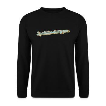 Spediteur Abschluss-Geschenk Speditionskauffrau - Unisex Pullover - Schwarz - Vorne - Alina (178cm) & Michal (187cm)