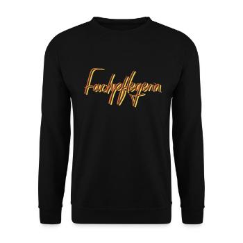 Krankenpfleger Abschluss-Geschenk Fachpflegerin - Unisex Pullover - Schwarz - Vorne - Alina (178cm) & Michal (187cm)