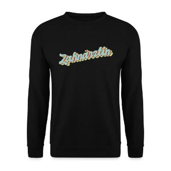 Dentiste Graduation Cadeau Dentiste - Sweat-shirt Unisexe - noir - Devant - Alina (178cm) & Michal (187cm)