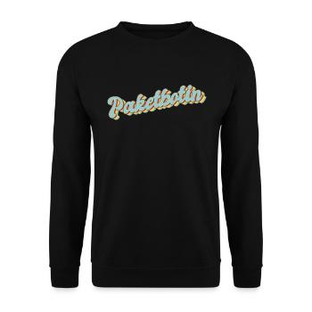 Parcel Driver Graduation Gift Parcel Carrier - Unisex Sweatshirt - black - Front - Alina (178cm) & Michal (187cm)