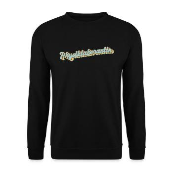 Laborant Abschluss-Geschenk Physiklaborantin - Unisex Pullover - Schwarz - Vorne - Alina (178cm) & Michal (187cm)