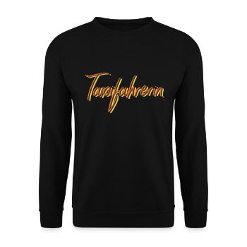 Taxi-Fahrer Abschluss-Geschenk Taxifahrerin - Unisex Pullover - Schwarz - Vorne - Alina (178cm) & Michal (187cm)