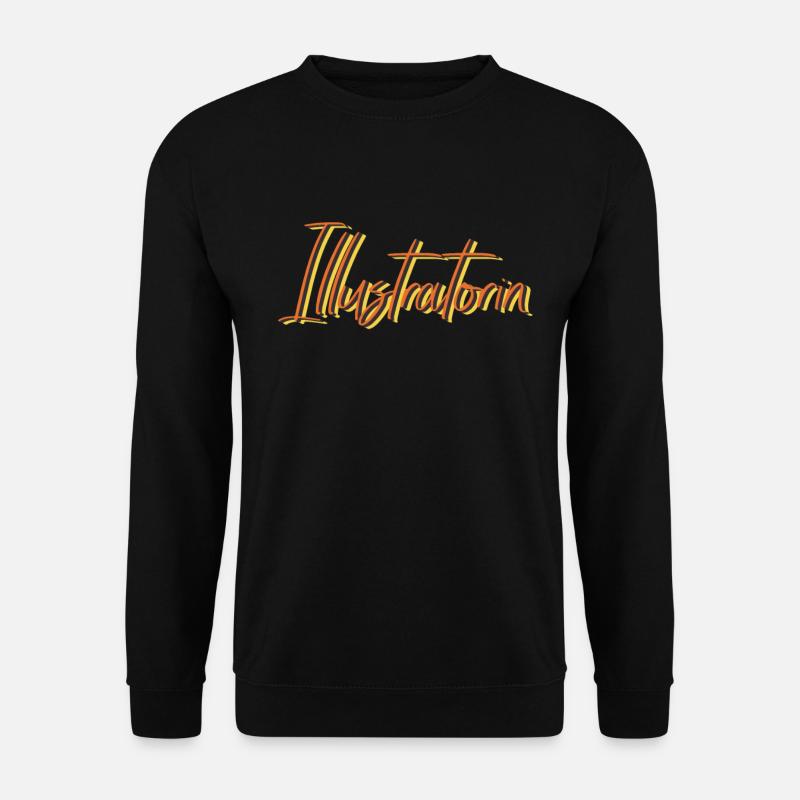 Designer Abschluss-Geschenk Illustratorin - Unisex Pullover - Schwarz