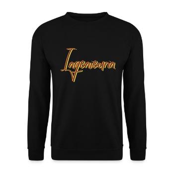 Ingenieur Abschluss-Geschenk Ingenieurin - Unisex Pullover - Schwarz - Vorne - Alina (178cm) & Michal (187cm)