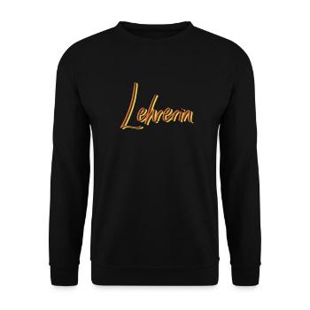 Schule Abschluss-Geschenk Lehrerin - Unisex Pullover - Schwarz - Vorne - Alina (178cm) & Michal (187cm)