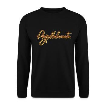 Laborant Abschluss-Geschenk Physiklaborantin - Unisex Pullover - Schwarz - Vorne - Alina (178cm) & Michal (187cm)