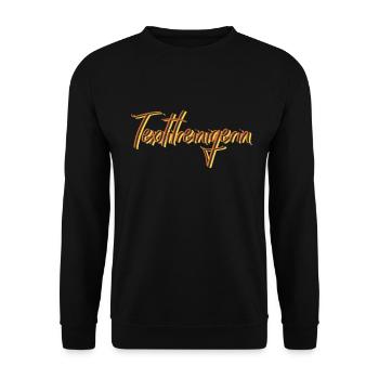 Wäscherei Abschluss-Geschenk Textilreinigerin - Unisex Pullover - Schwarz - Vorne - Alina (178cm) & Michal (187cm)