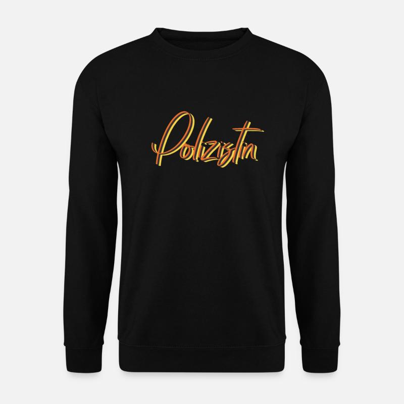 Polizisten Abschluss-Geschenk Polizei Polizistin - Unisex Pullover - Schwarz