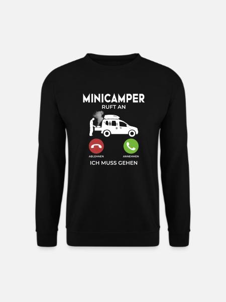 Minicamper CALLS Camping-Camper Microcamper - Unisex Sweatshirt - black
