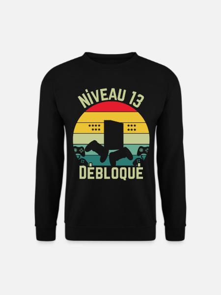 Level 13 Unlocked - Unisex Sweatshirt - black