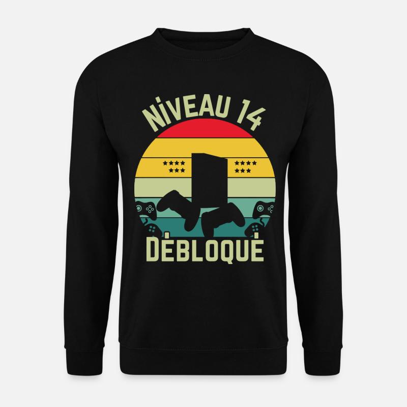 Level 14 Unlocked - Unisex Sweatshirt - black