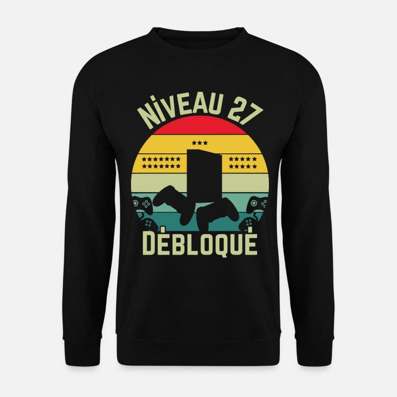 Niveau 27 Débloqué - Sweat-shirt Unisexe - noir