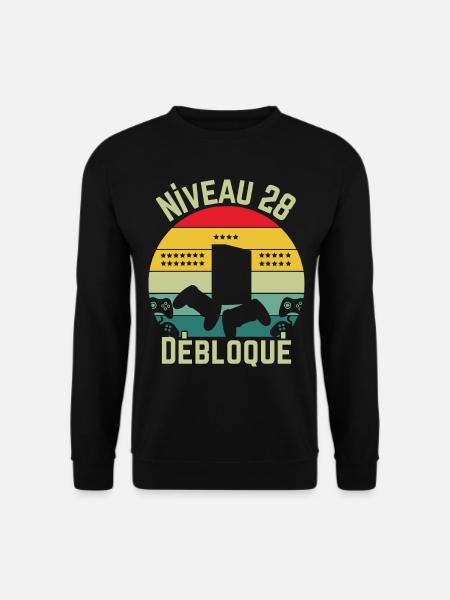 Level 28 Unlocked - Unisex Sweatshirt - black