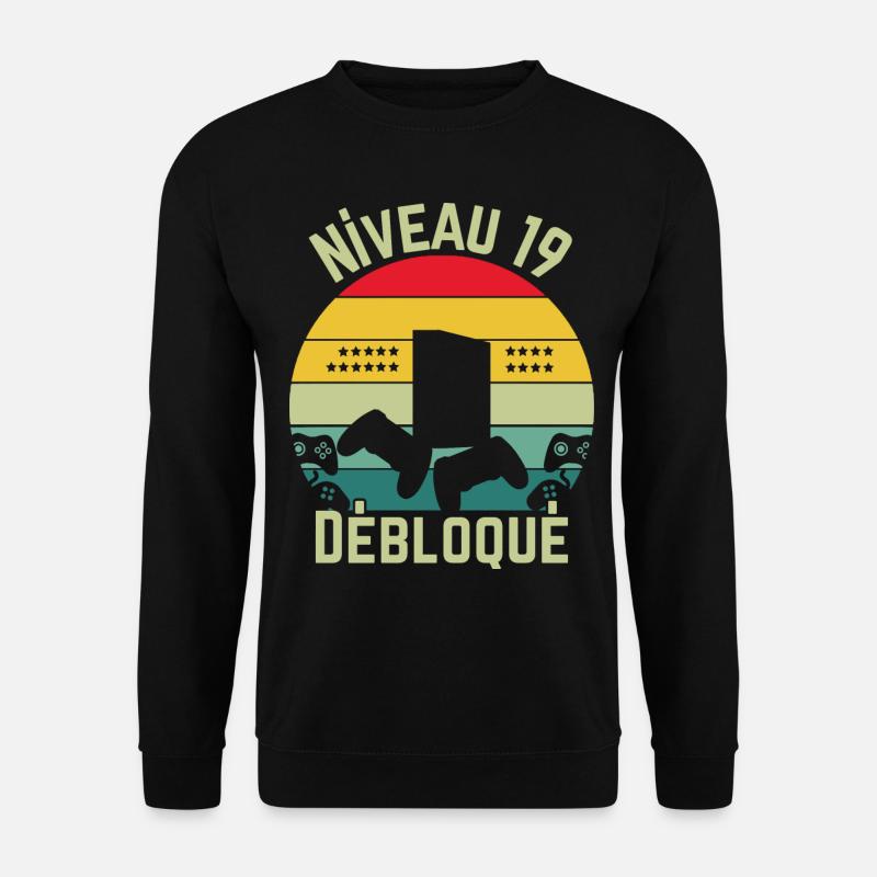 Level 19 Unlocked - Unisex Sweatshirt - black