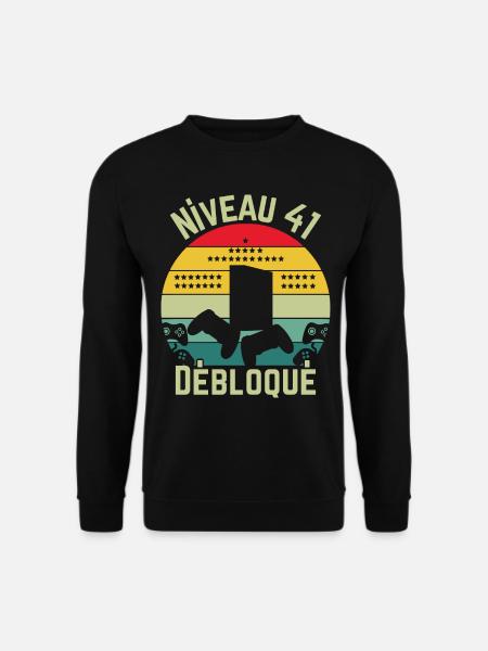 Niveau 41 Débloqué - Sweat-shirt Unisexe - noir
