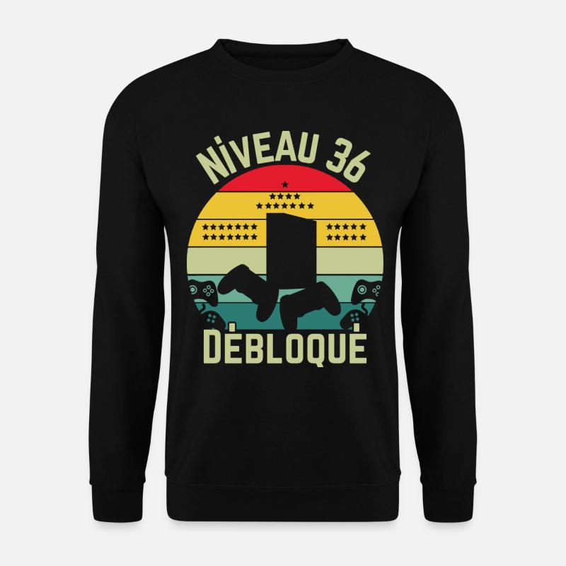 Level 36 Unlocked - Unisex Sweatshirt - black