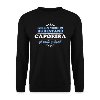 Ruhestand Rentner Pensioner Capoeira - Unisex Pullover - Schwarz - Vorne - Alina (178cm) & Michal (187cm)