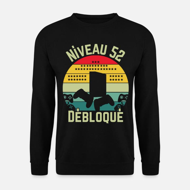 Level 52 Unlocked - Unisex Sweatshirt - black