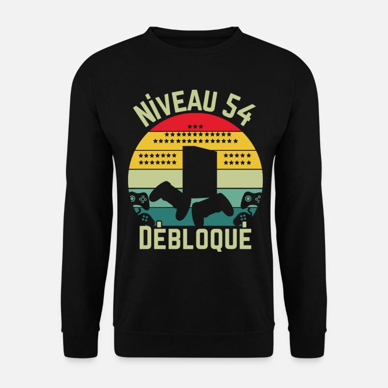 Stufe 54 freigeschaltet - Unisex Pullover - Schwarz