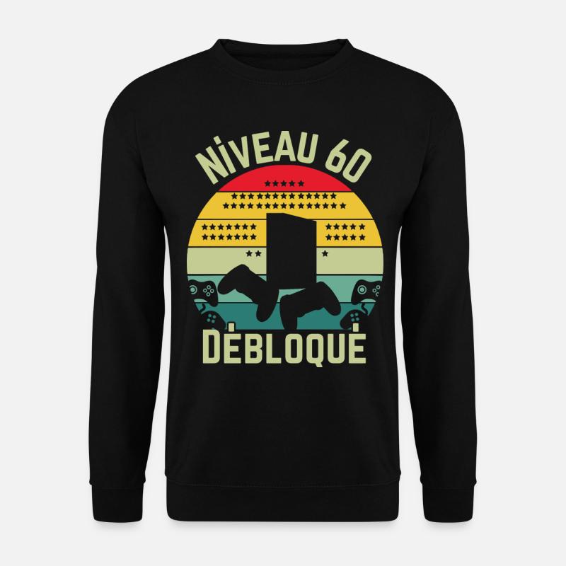Level 60 freigeschaltet - Unisex Pullover - Schwarz