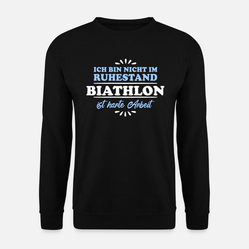 Ruhestand Rentner Pensioner Biathlon - Unisex Pullover - Schwarz