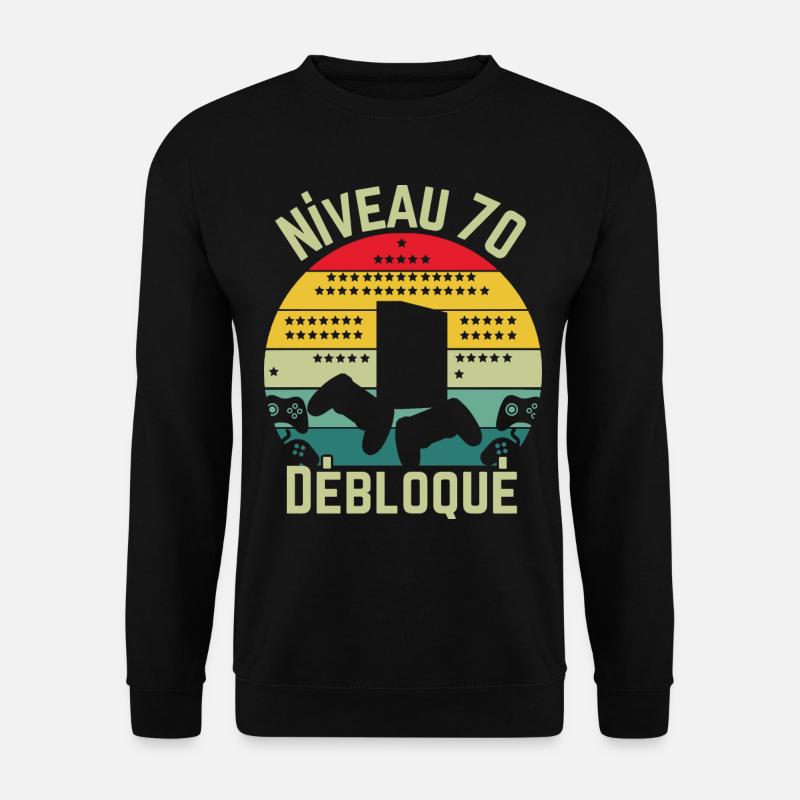 Niveau 70 Débloqué - Sweat-shirt Unisexe - noir