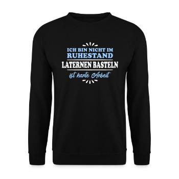 Lanternes de retraité de retraité - Sweat-shirt Unisexe - noir - Devant - Alina (178cm) & Michal (187cm)