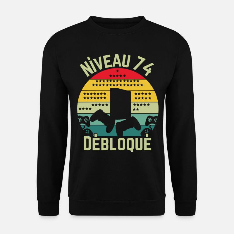 Niveau 74 Débloqué - Sweat-shirt Unisexe - noir