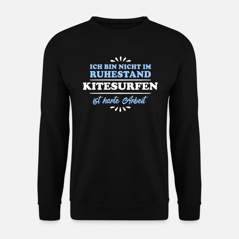 Ruhestand Rentner Pensioner Kitesurfer - Unisex Pullover - Schwarz
