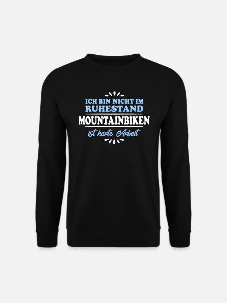 Ruhestand Rentner Pensioner Mountainbiker - Unisex Pullover - Schwarz