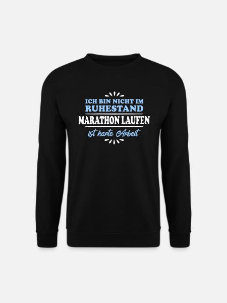 Ruhestand Rentner Pensioner Marathon - Unisex Pullover - Schwarz