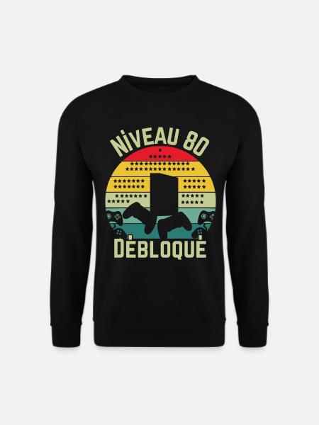 Level 80 Detached - Unisex Sweatshirt - black